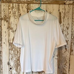 J. Jill White Short Sleeve Tee